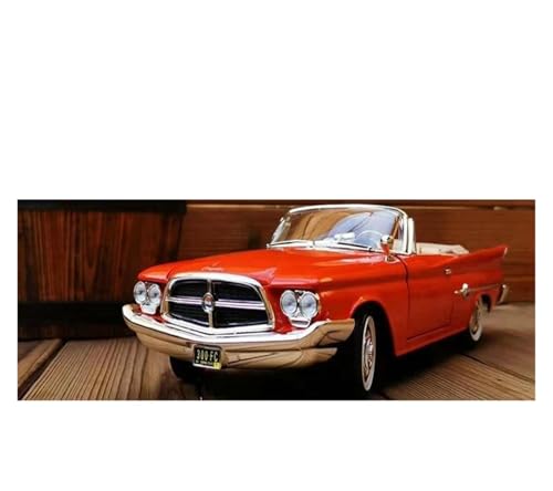 Maßstab 1 18 Für Chrysler 1960 300F Vintage Legierung Auto Modell Sammlung Souvenir Ornamente Display Druckgussmodelle Motorfahrzeuge(Rot) von DUEVEL