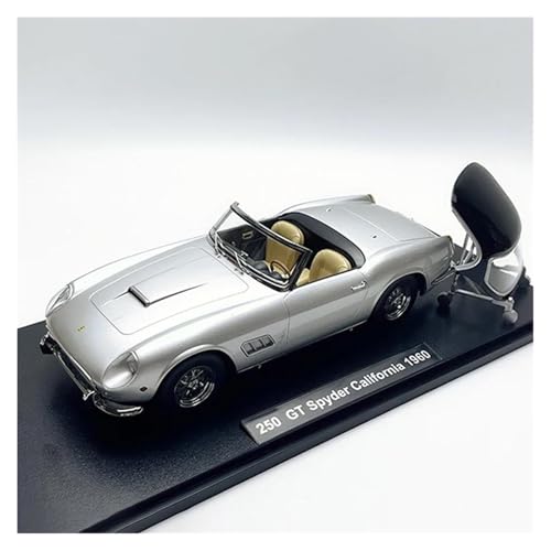 Maßstab 1 18 Für Ferrari 250GT Roadster Aus Druckgusslegierung, Spielzeugautos, Klassiker, Souvenir-Display Für Erwachsene Druckgussmodelle Motorfahrzeuge(Gray) von DUEVEL