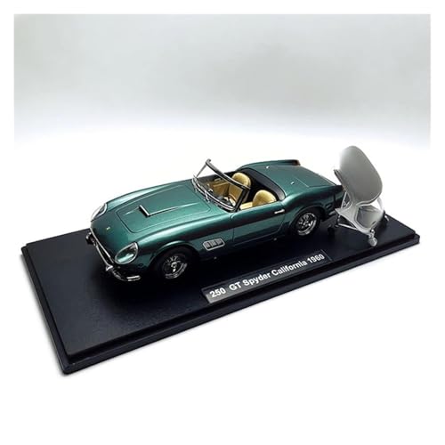 Maßstab 1 18 Für Ferrari 250GT Roadster Aus Druckgusslegierung, Spielzeugautos, Klassiker, Souvenir-Display Für Erwachsene Druckgussmodelle Motorfahrzeuge(Grün) von DUEVEL