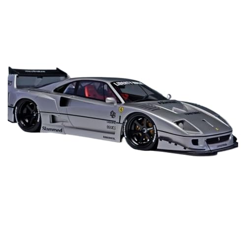 Maßstab 1 18 Für Ferrari F40 Wide Body Wolfram Silber Harz Auto Modell Simulation Sammlung Druckgussmodelle Motorfahrzeuge von DUEVEL