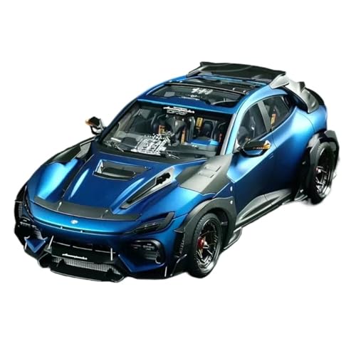 Maßstab 1 18 Für Ferrari Purosangue Matt Blau Simulation Auto Modell Sammler Druckgussmodelle Motorfahrzeuge von DUEVEL