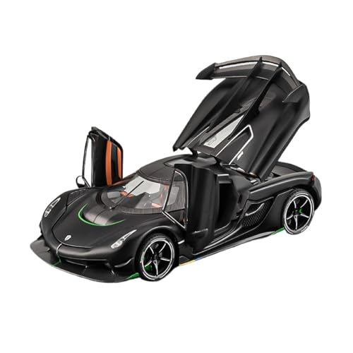 Maßstab 1 24 aus Metalldruckguss, Koenigsegg One1-Automodell, Legierungsmodell, Supersportwagen-Spielzeugsammlung Druckgussmodelle Motorfahrzeuge(Schwarz) von DUEVEL
