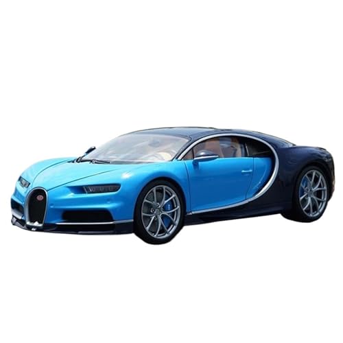 Maßstab 1:18 Druckgusslegierung Für GTA Bugatti Chiron Supercar Spielzeugautos Modellklassiker Geschenke Druckgussmodelle Motorfahrzeuge(Blau) von DUEVEL