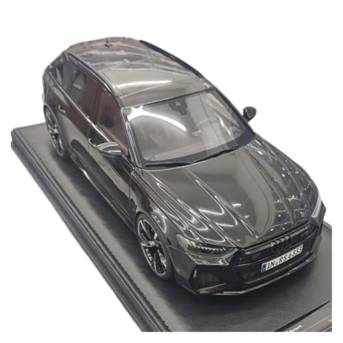 Maßstab 1:18 Für Audi RS6 C8 Schwarz Simulation Harz Auto Modell Sammlung Ornamente Druckgussmodelle Motorfahrzeuge von DUEVEL