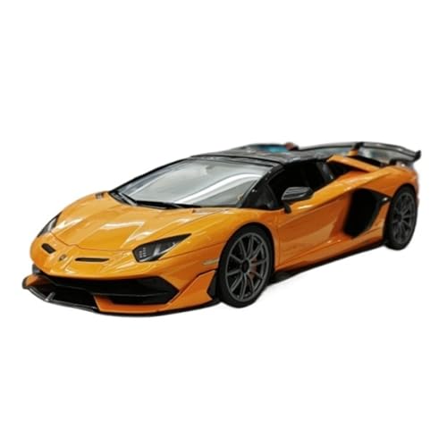 Maßstab 1:18 Für Die Orangefarbene Cabrio-Modellsammlung des Lamborghini Aventador SVJ Druckgussmodelle Motorfahrzeuge von DUEVEL