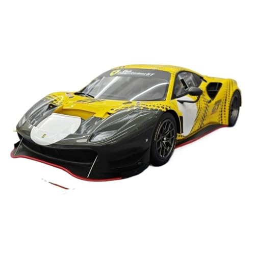 Maßstab 1:18 Für Ferrari 488 GT Modificata Simulation Harz Auto Modell Le Mans Rennen Druckgussmodelle Motorfahrzeuge von DUEVEL