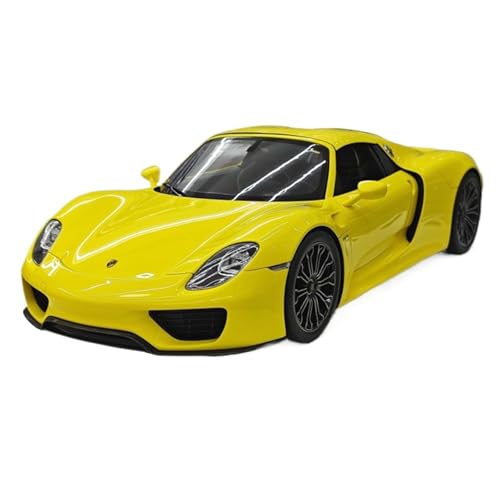 Maßstab 1:18 Für Porsche 918 Spyder Gelb Farbe Simulation Auto Modell Ornamente Druckgussmodelle Motorfahrzeuge von DUEVEL