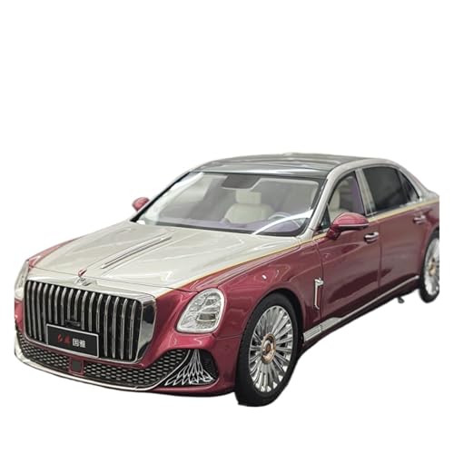 Maßstab 1:18 Für Rote Flagge Guoya Lila Und Silber Zweifarbiges Simulationsharz-Automodell Druckgussmodelle Motorfahrzeuge von DUEVEL