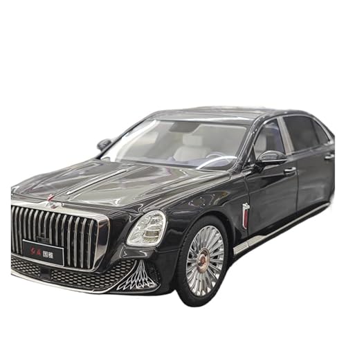 Maßstab 1:18 Für Rote Flagge Guoya Schwarz Hardcover Simulation Harz Auto Modell Sammlung Geschenk Druckgussmodelle Motorfahrzeuge von DUEVEL