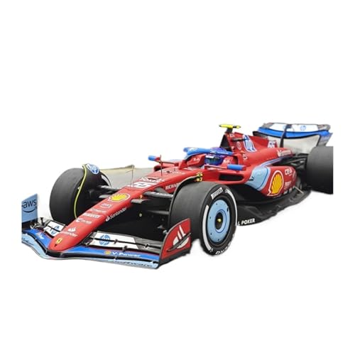 Maßstab 1:18 für Nr. 55 Sainz Racing F1 Simulationsmodell Sammlerornament 2024 Miami Druckgussmodelle Motorfahrzeuge von DUEVEL