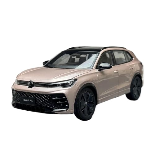 Maßstab 1:18 für Volkswagen Touareg LPRO Legierung Automodell Erwachsenen Miniaturmodell Spielzeugsammlung Druckgussmodelle Motorfahrzeuge(Beige) von DUEVEL