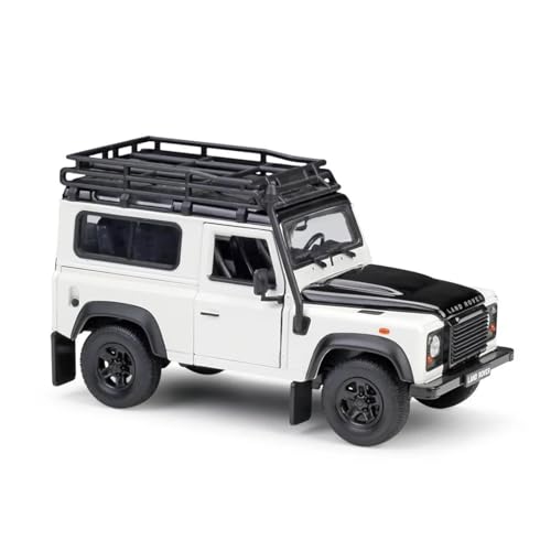 Maßstab 1:24 Für Den Maßstabs-Druckguss-Autosimulator Land Rover Defender Off-Road Metal ClassicToy Car Collection Druckgussmodelle Motorfahrzeuge(White 1) von DUEVEL