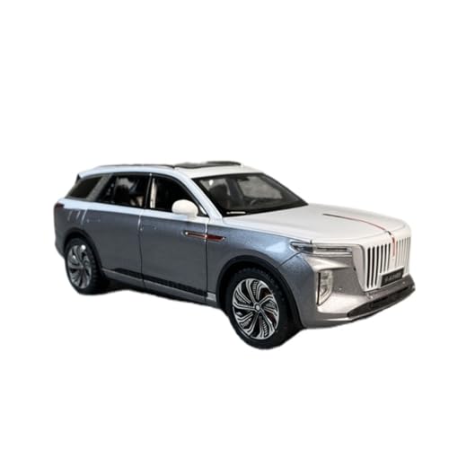 Maßstab 1:24 Für FAW EHS9 Silbergrau SUV Legierung Automodell Statisches Sammlerornament Druckgussmodelle Motorfahrzeuge von DUEVEL