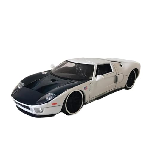 Maßstab 1:24 Für Ford GT 2005 Supercar Alloy Car Model-Gedenksammlung Für Enthusiasten Druckgussmodelle Motorfahrzeuge(White) von DUEVEL