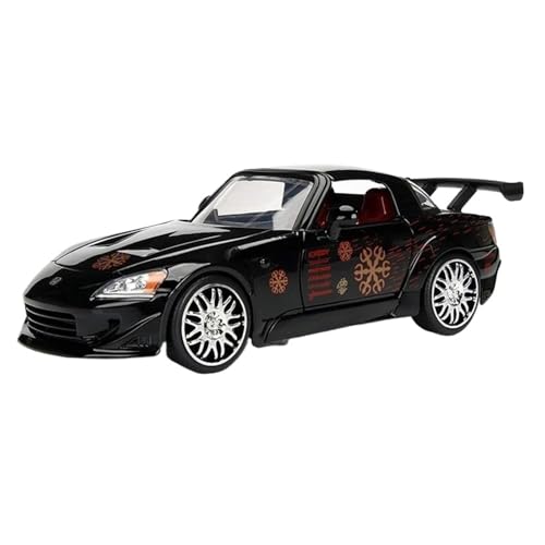 Maßstab 1:24 Für Honda S2000 Supercar Legierung Automodell Gedenksammlung Für Enthusiasten Druckgussmodelle Motorfahrzeuge(Schwarz) von DUEVEL