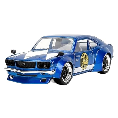 Maßstab 1:24 Für Mazda RX3 1974, Legierungsautomodell, Gedenksammlung Für Enthusiasten Druckgussmodelle Motorfahrzeuge(Blau) von DUEVEL