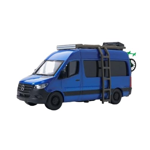 Maßstab 1:64 Für Mercedes-Benz Sprinter MPV Legierung Automodell Simulation Statische Sammlung Ornamente Druckgussmodelle Motorfahrzeuge(Blau) von DUEVEL