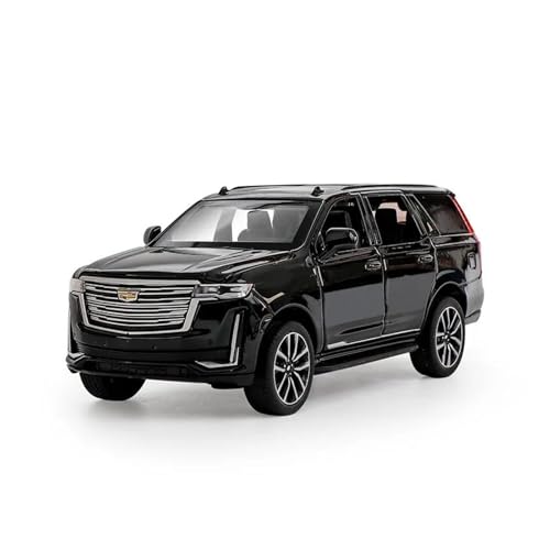 Metallmodellautos Im Maßstab 1:32 Für Cadillac Black Mamba Escalade, Legierung, Sound Und Licht, Pullback-Geländewagen, Spielzeugauto Für Ausstellen, Zur Ausstellung Oder Als Geschenk Druckgussmodelle von DUEVEL