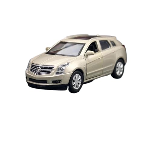 Mini-Fahrzeuge Spielzeug 1/43 Cadillac SRX SUV Druckguss Metall Spielzeugauto Modell Fahrzeug Miniatur Erwachsene Jungen Mädchen Geburtstag Ideen Druckgussmodelle Motorfahrzeuge(White) von DUEVEL