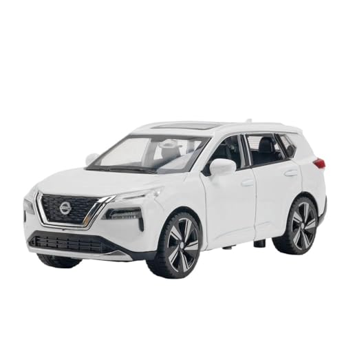 Mit Sound- Und Lichteffekten. Spielzeugauto X-Trail Im Maßstab 1 32. Metalldruckguss-Legierung. Interaktives Automodell. Geschenk Für Autoliebhaber Und Sammler. Druckgussmodelle Motorfahrzeuge(White) von DUEVEL