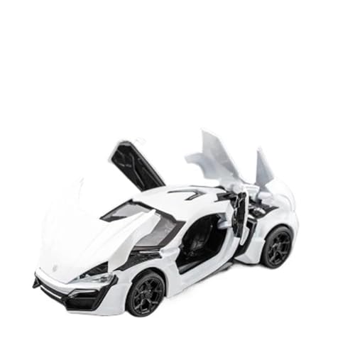 Supercar Modell 1 32 Für Lykan Hypersport Legierung Simulation Sport Auto Modell Spielzeug Metall Fahrzeuge Geschenk Sammlung Druckgussmodelle Motorfahrzeuge(White) von DUEVEL