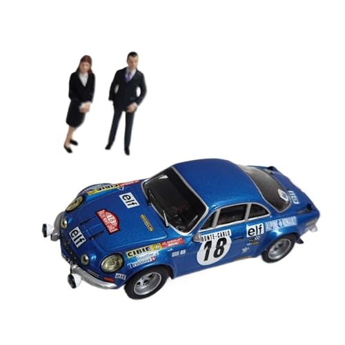 Unglaubliches Rennwagenmodell Aus Druckgusslegierung, Replika-Spielzeug IXO 1 43 Für Alpine Renault #18 1973 Mit Figur Druckgussmodelle Motorfahrzeuge von DUEVEL