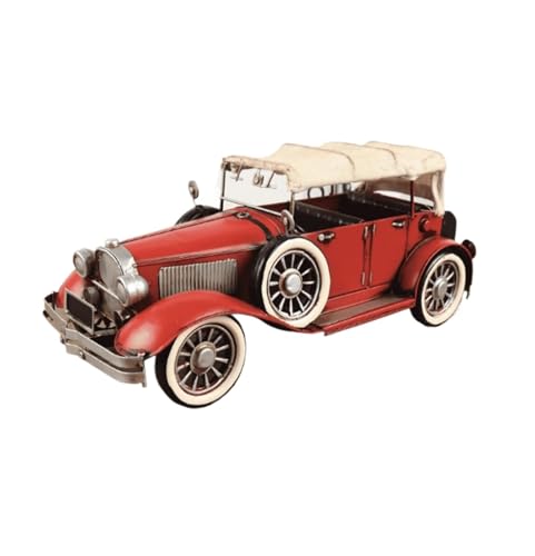 Zur Simulation Klassischer Autos, Modell, Schmiedeeisen, Retro-Nostalgie-Objekte, Sammlung, Dekoration, Ornamente Druckgussmodelle Motorfahrzeuge(Rot) von DUEVEL