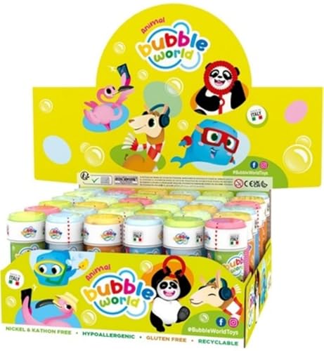 DULCOP - Bulles World Tiere - Seifenblasen - 60 ml - 047002R - Weiß - Kunststoff - Offizielle Lizenz - Kinder Spielzeug - Outdoor Spiel - Ab 3 Jahren DULCOP - Bulles World Tiere - Seifenblasen - 60 ml - 047002R - Weiß - Kunststoff - Offizielle Lizenz - Kinder Spielzeug - Outdoor Spiel - Ab 3 Jahren von Dulcop