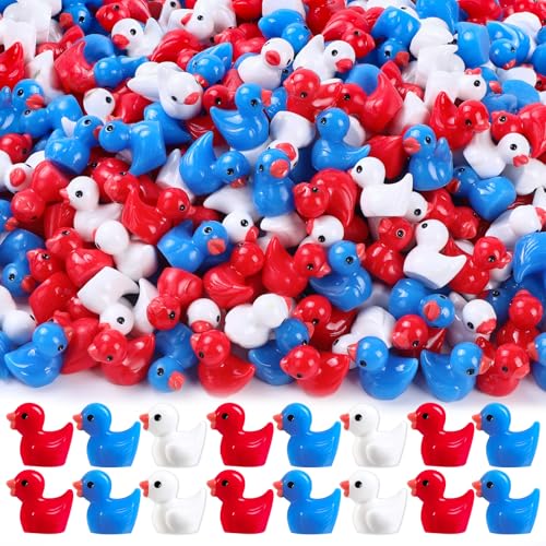 DULEFUN Mini-Enten aus Kunstharz zum 4. Juli, für Puppenhaus-, Mikro-Landschaftsdekorationen, 150 Stück DULEFUN Mini-Enten aus Kunstharz zum 4. Juli, für Puppenhaus-, Mikro-Landschaftsdekorationen, 150 Stück von DULEFUN