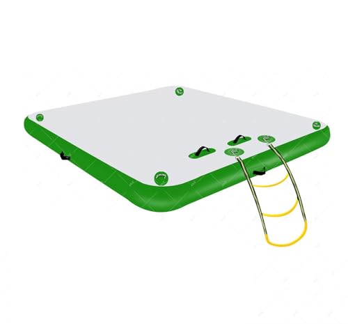 Aufblasbares Schwimmdock, aufblasbare Dock-Plattform, 5/8/10 Fuß Air Dock-Plattform, schwimmendes Inselfloß, rutschfeste Air Dock-Plattform mit abnehmbarer Leiter für Pool, Strand, Meer(Green,240*180c Aufblasbares Schwimmdock, aufblasbare Dock-Plattform, 5/8/10 Fuß Air Dock-Plattform, schwimmendes Inselfloß, rutschfeste Air Dock-Plattform mit abnehmbarer Leiter für Pool, Strand, Meer(Green,240*180c von DUOAZJL