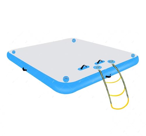 Aufblasbares Schwimmdock, aufblasbare Dock-Plattform, 5/8/10 Fuß Air Dock-Plattform, schwimmendes Inselfloß, rutschfeste Air Dock-Plattform mit abnehmbarer Leiter für Pool, Strand, Meer(Blue,300*180cm Aufblasbares Schwimmdock, aufblasbare Dock-Plattform, 5/8/10 Fuß Air Dock-Plattform, schwimmendes Inselfloß, rutschfeste Air Dock-Plattform mit abnehmbarer Leiter für Pool, Strand, Meer(Blue,300*180cm von DUOAZJL