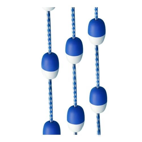 DUOAZJL 3,3 bis 60 Fuß schwimmende Sicherheitstrennlinie für Schwimmbahnen im Pool, Anti-Wellen-Sicherheitsseil, schwimmende Sicherheitslinie für unterirdische Pools(3m/10ft) von DUOAZJL