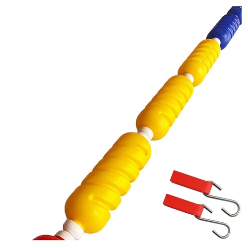 DUOAZJL Sicherheitsseil für Schwimmbäder, Schwimmleine, Trennseil, Schwimmseil, Schwimmer, Rot, Blau, Gelb, Schwimmbäder, Schwimmschnur/Nylonleinen mit hohler Gewindekugel(Steel Wire,3m/10ft) von DUOAZJL