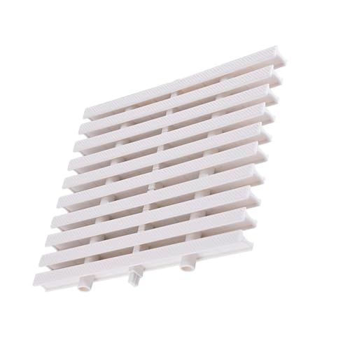 DUOAZJL Überlaufgitter für Schwimmbäder, Bodenablaufgitter, rechteckiges ABS-Ablaufgitter für Einfahrten, Terrassen, Pooldecks und Gewerbeflächen(20x100cm/7.87x39.37in) von DUOAZJL