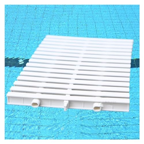 DUOAZJL Überlaufgitter für Schwimmbäder, Bodenablaufgitter, rechteckiges ABS-Ablaufgitter für Einfahrten, Terrassen, Pooldecks und Gewerbeflächen(White,20x100cm/7.87x39.37in) von DUOAZJL