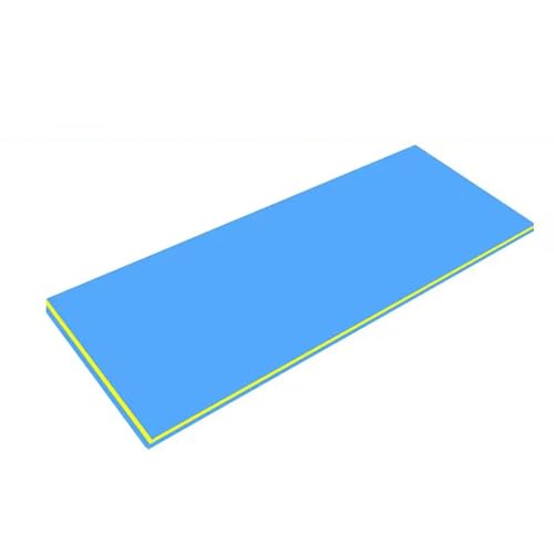 DUOAZJL Wasserschwimmmatte, Schwimmunterlage, Wassererholungsdecke, Schwimmfloß, Treibmatratze, Faltbare Lagerung Und Reißfestigkeit Für Große Ozeane, Schwimmbäder, Seen(Blue,360 * 180 * 3.5cm) von DUOAZJL