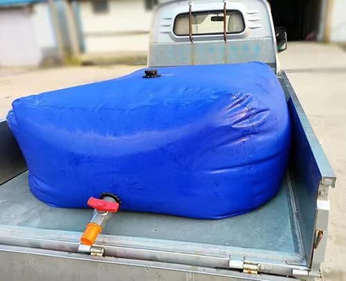 DUOAZJL Zusammenklappbarer Wassertank für Van/Wohnmobil/Pickup, Notzisterne mit großer Kapazität für die landwirtschaftliche Bewässerung, Wasserbehälter(0.8x0.43x0.34m/110 L/29gallon) von DUOAZJL