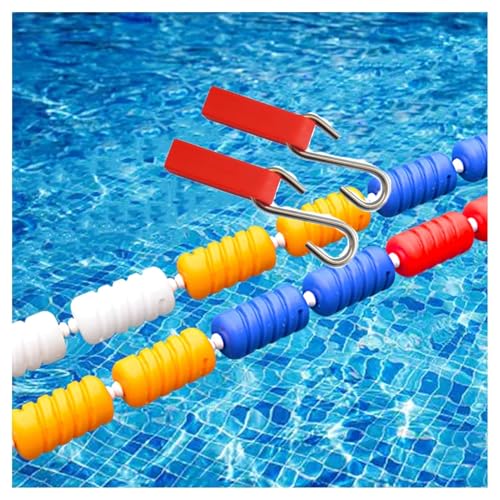 Schwimmbecken-Schwimmhilfe, Stahldrahtseil für Schwimmbecken, Schwimmseil-Schwimmhilfen zum Trennen von Pools, schwimmende Absperrung für drinnen und draußen, Trennlinie für Strandschwimmbecken(Nylon, von DUOAZJL