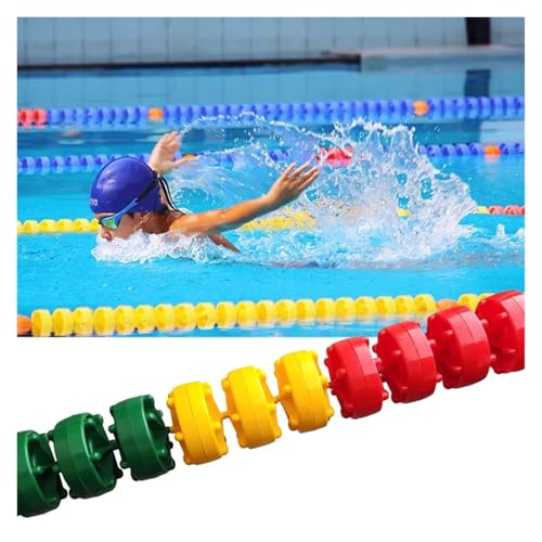 Schwimmende Sicherheitstrennlinie Für Schwimmbecken, 1,0 - 18 M, Schwimmende Trennlinie Für Schwimmbecken, Zur Unterteilung Von Wettkampfbahnen Für Flaches Schwimmen, Kann Die Tiefe Trennen(Steel wire Schwimmende Sicherheitstrennlinie Für Schwimmbecken, 1,0 - 18 M, Schwimmende Trennlinie Für Schwimmbecken, Zur Unterteilung Von Wettkampfbahnen Für Flaches Schwimmen, Kann Die Tiefe Trennen(Steel wire von DUOAZJL