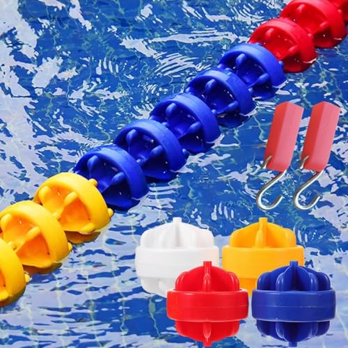 Schwimmende Sicherheitstrennlinie Für Schwimmbecken, 1,0 - 18 M, Schwimmende Trennlinie Für Schwimmbecken, Zur Unterteilung Von Wettkampfbahnen Für Flaches Schwimmen, Kann Die Tiefe Trennen(Steel wire Schwimmende Sicherheitstrennlinie Für Schwimmbecken, 1,0 - 18 M, Schwimmende Trennlinie Für Schwimmbecken, Zur Unterteilung Von Wettkampfbahnen Für Flaches Schwimmen, Kann Die Tiefe Trennen(Steel wire von DUOAZJL