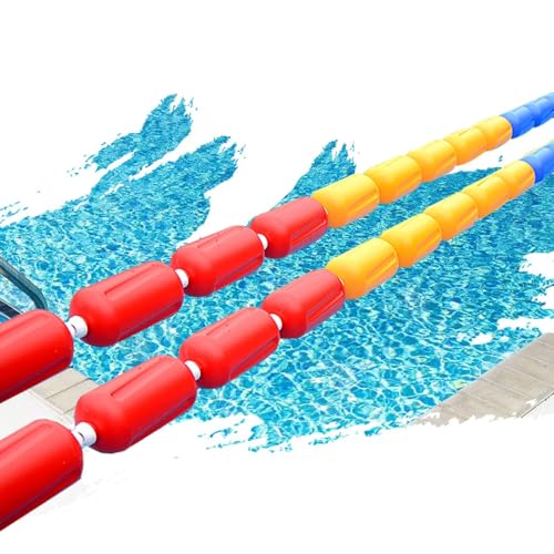 Sicherheitsseil und Schwimmkörper-Set, professionelle Trennlinie für Schwimmbahnen, schwimmende Trennlinie für Fußschwimmbecken, schwimmendes Seil für die Sicherheitstrennung von Schwimmbädern(20*9cm, Sicherheitsseil und Schwimmkörper-Set, professionelle Trennlinie für Schwimmbahnen, schwimmende Trennlinie für Fußschwimmbecken, schwimmendes Seil für die Sicherheitstrennung von Schwimmbädern(20*9cm, von DUOAZJL