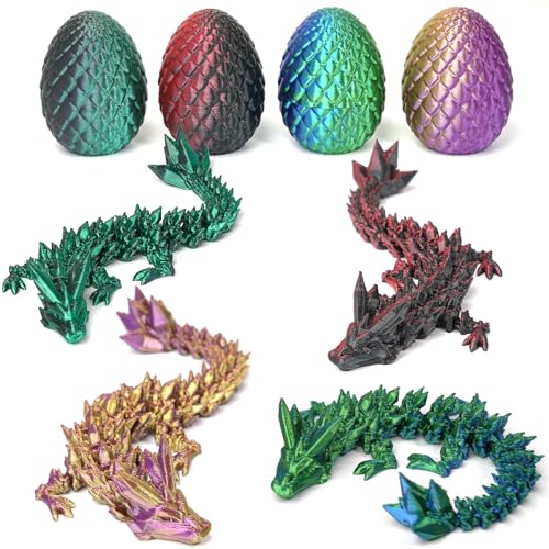 DUOCIYUAN 4er Set 3D Gedrucktes Drachenei, Überraschungs Drachenei mit Drache Geheimnisvolle Drachen Spielzeug für Erwachsene Kinder 3D Drache im Ei für Easter Weihnachtstag Schreibtisch Dekoration(C) DUOCIYUAN 4er Set 3D Gedrucktes Drachenei, Überraschungs Drachenei mit Drache Geheimnisvolle Drachen Spielzeug für Erwachsene Kinder 3D Drache im Ei für Easter Weihnachtstag Schreibtisch Dekoration(C) von DUOCIYUAN