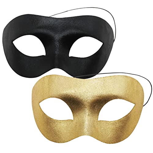 2 Stücke Maskerade Maske, Matte Maskerade Maske, Herren Venezianische Maske, Cosplay Maskenball Masken, Schwarz Venezianische Masken, Für Kostüm Fasching Karneval Halloween Party Ball Oper (A) 2 Stücke Maskerade Maske, Matte Maskerade Maske, Herren Venezianische Maske, Cosplay Maskenball Masken, Schwarz Venezianische Masken, Für Kostüm Fasching Karneval Halloween Party Ball Oper (A) von DUOHERESHUI