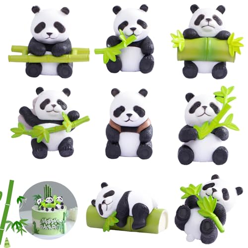 8 Stück Panda Kuchen Dekoration, Miniatur Panda Figuren, Mini Panda Ornamente, Panda Kuchendeckel, Panda Gartenpuppe Dekoration, Für Gartendeko Kuchendeko Handwerk Party Geschenk 8 Stück Panda Kuchen Dekoration, Miniatur Panda Figuren, Mini Panda Ornamente, Panda Kuchendeckel, Panda Gartenpuppe Dekoration, Für Gartendeko Kuchendeko Handwerk Party Geschenk von DUOHERESHUI