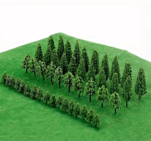 Diorama-Zubehör, 3D-Landschaft, künstliche Miniatur-Landschaft, Dekoration, Modell, Weidenbäume, Layout, Zug, Eisenbahn, Handwerk, 2,8–6,5 cm, 50 Stück Diorama-Zubehör, 3D-Landschaft, künstliche Miniatur-Landschaft, Dekoration, Modell, Weidenbäume, Layout, Zug, Eisenbahn, Handwerk, 2,8–6,5 cm, 50 Stück von DUOLAIYUNSO
