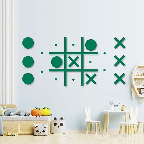 Magnetische Tic Tac Toe Wandhalterung, Spielzimmer-Dekor, Spielzimmer-Dekor, Flur-Dekor, moderne Wandaufkleber für Kinderzimmer, Klassenzimmer und Büros, bestes Geschenk für Familie, Freunde (grün) Magnetische Tic Tac Toe Wandhalterung, Spielzimmer-Dekor, Spielzimmer-Dekor, Flur-Dekor, moderne Wandaufkleber für Kinderzimmer, Klassenzimmer und Büros, bestes Geschenk für Familie, Freunde (grün) von DUOLIYBC