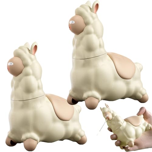Alpaca Toy Water Spray, 2pcs Llama Water Gun, Water Squirter for Children, Cute Alpaca Squirter Water Toy, Interactive Portable Animal Themes, Portable Outdoor Games for Swimming Pool (Weiß) von DUOPAI