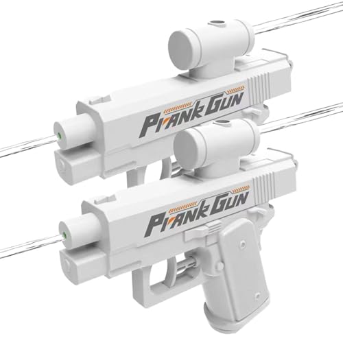 Water Gun That Shoots Backwards, 2pcs Water Pistols with Reverse Function, Two-Way Water Guns, 2025 Creative Water Gun Reverse Function, for Swimming Pool Toys (Weiß) von DUOPAI