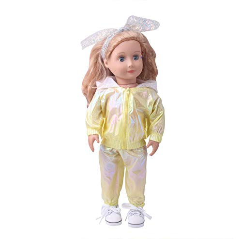 DUORUI Puppenkleidung, sportliches Outfit, Kapuzenjacke für American Girl-Puppe, 45,7 cm DUORUI Puppenkleidung, sportliches Outfit, Kapuzenjacke für American Girl-Puppe, 45,7 cm von DUORUI