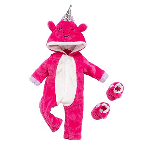 DUORUIMI Puppenkleidung, Winter-Overall, Schlafanzug für American Girl-Puppe, 45,7 cm, niedliches Einhorn-Muster DUORUIMI Puppenkleidung, Winter-Overall, Schlafanzug für American Girl-Puppe, 45,7 cm, niedliches Einhorn-Muster von DUORUIMI